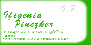 ifigenia pinczker business card
